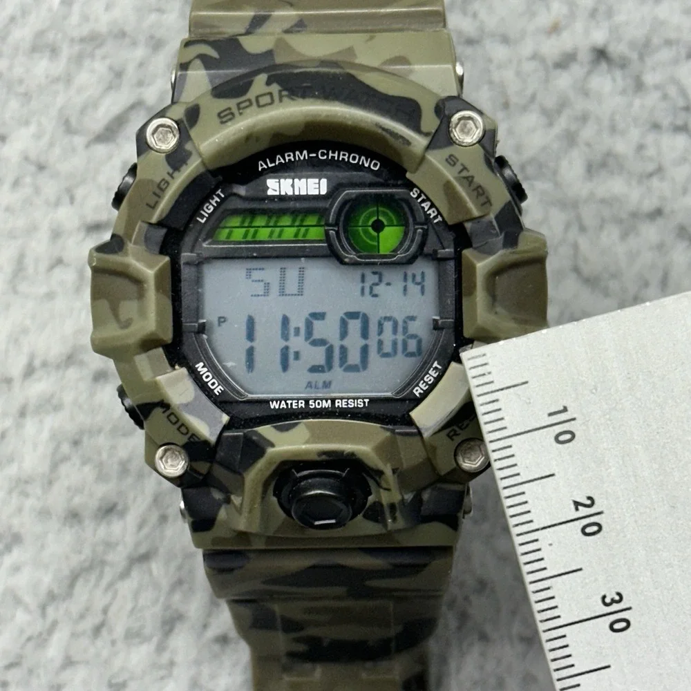 SKMEI 1197 Tactical Style Digital Camouflage Sport Watch 5 ATM Water Resistant